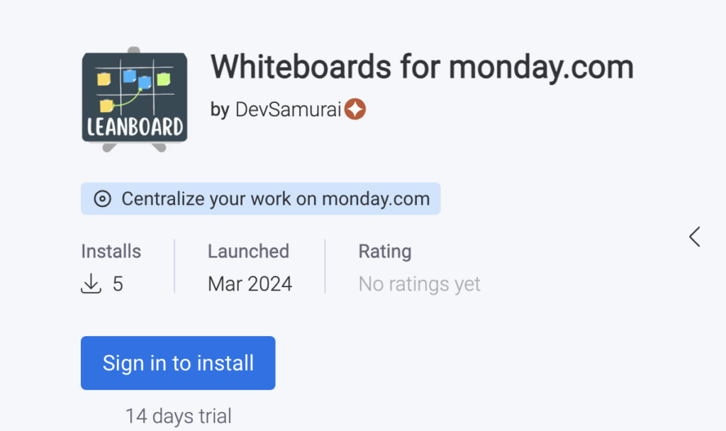 Launch of Whiteboards for monday.com