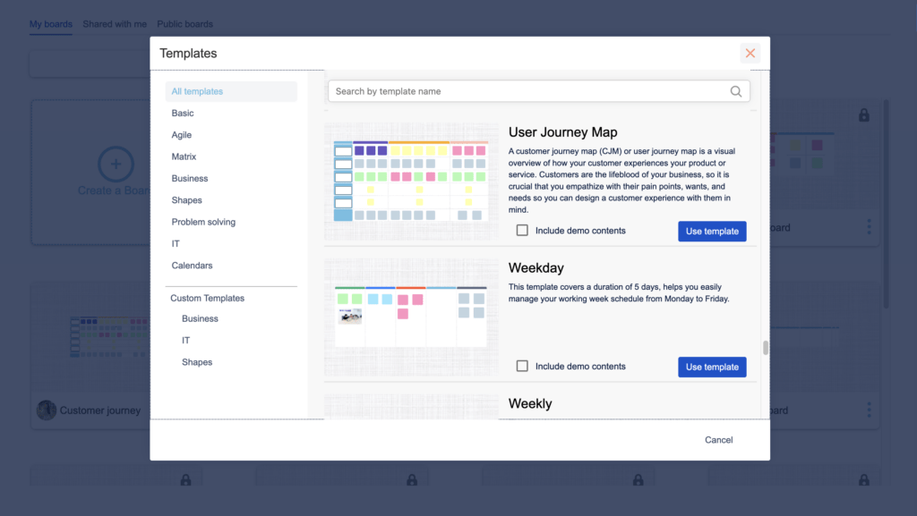 Customer Journey Mapping Templates